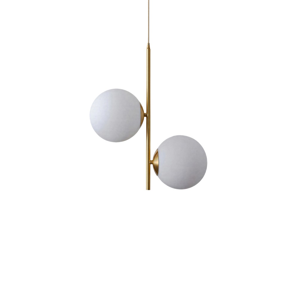 Suspension 'Creme Satin' - Laiton