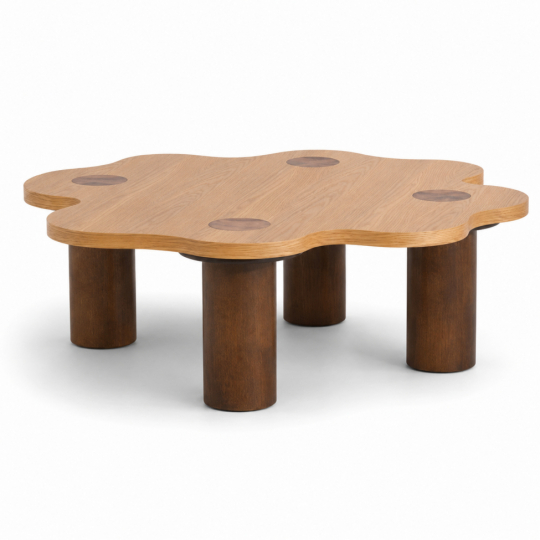 Table basse 'Livora' 107x98cm - Naturel