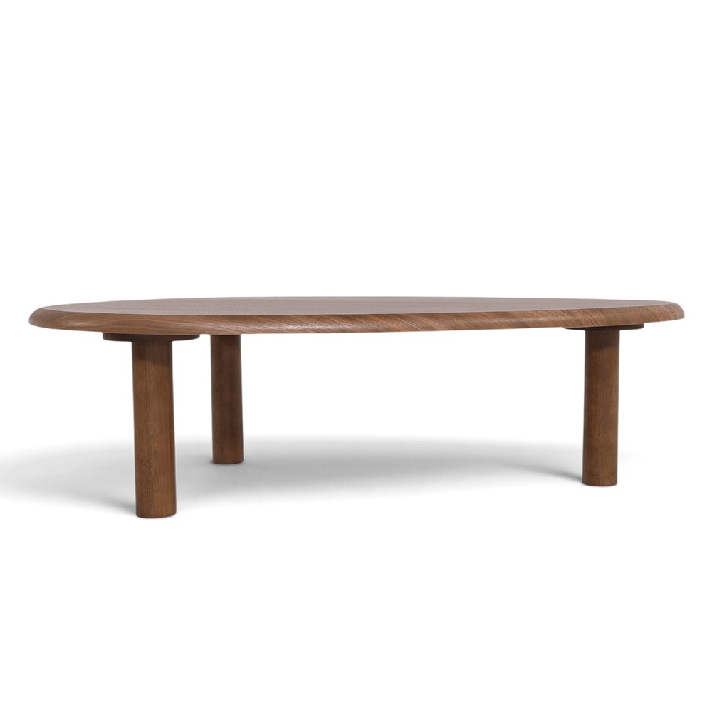 Table basse 'Uovo' 116.5x73cm - Noyer