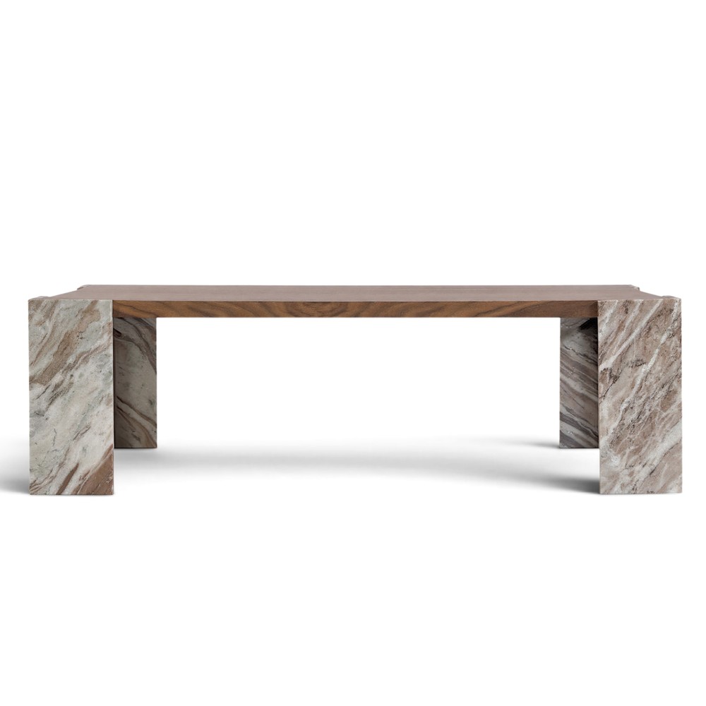 Table basse 'Monte' 115x75cm - Noyer