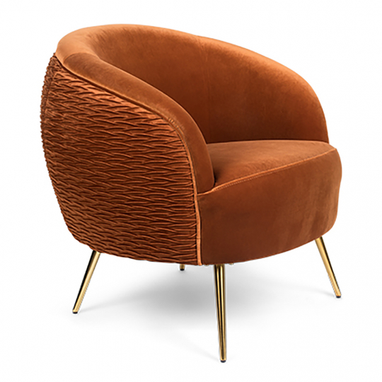 Fauteuil 'So curvy' - Orange