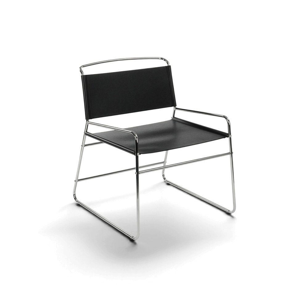 Chaise 'Lucca' - Noir