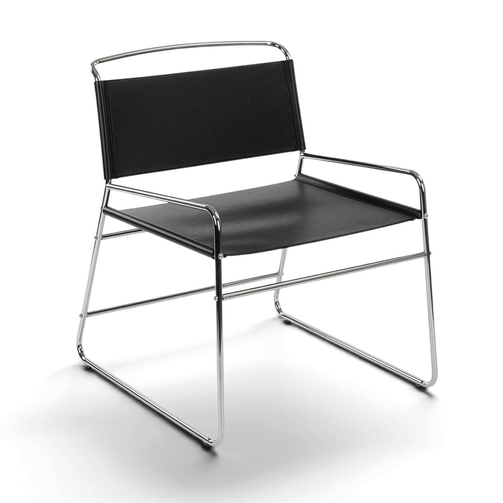 Chaise 'Lucca' - Noir