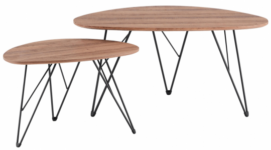 Table basse 'Twin' 2 pièces - Naturel