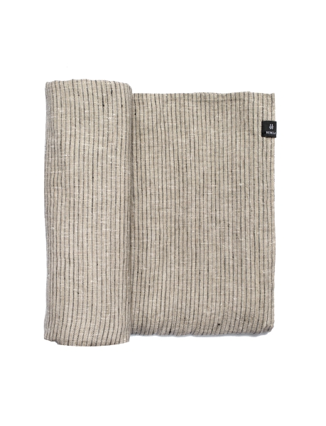 Nappe 'Linus' 145x250- Naturel/Noir