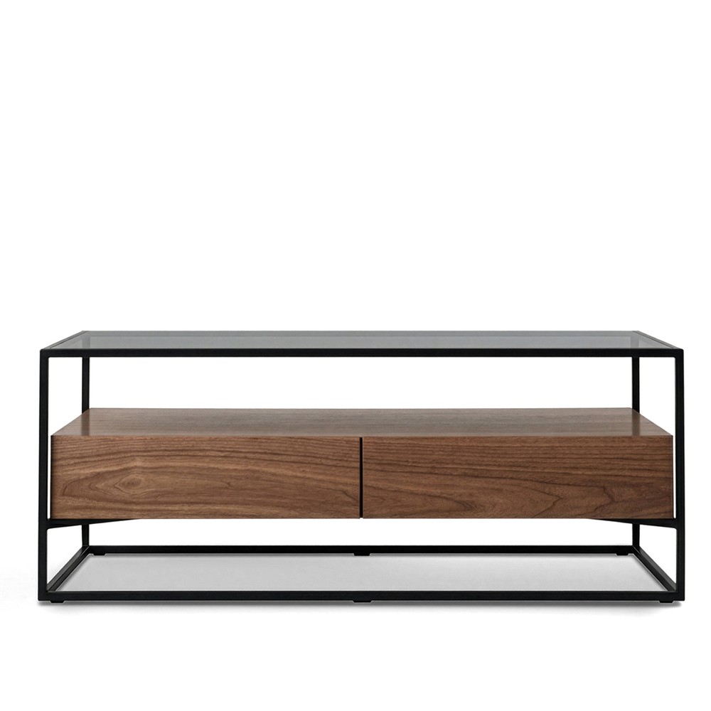 Table basse 'Detroit' - Noyer/Noir