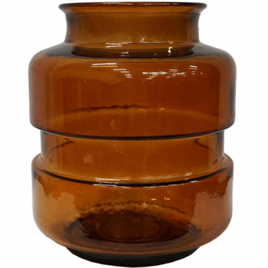 Vase en verre 'Noel' - Ambre foncé