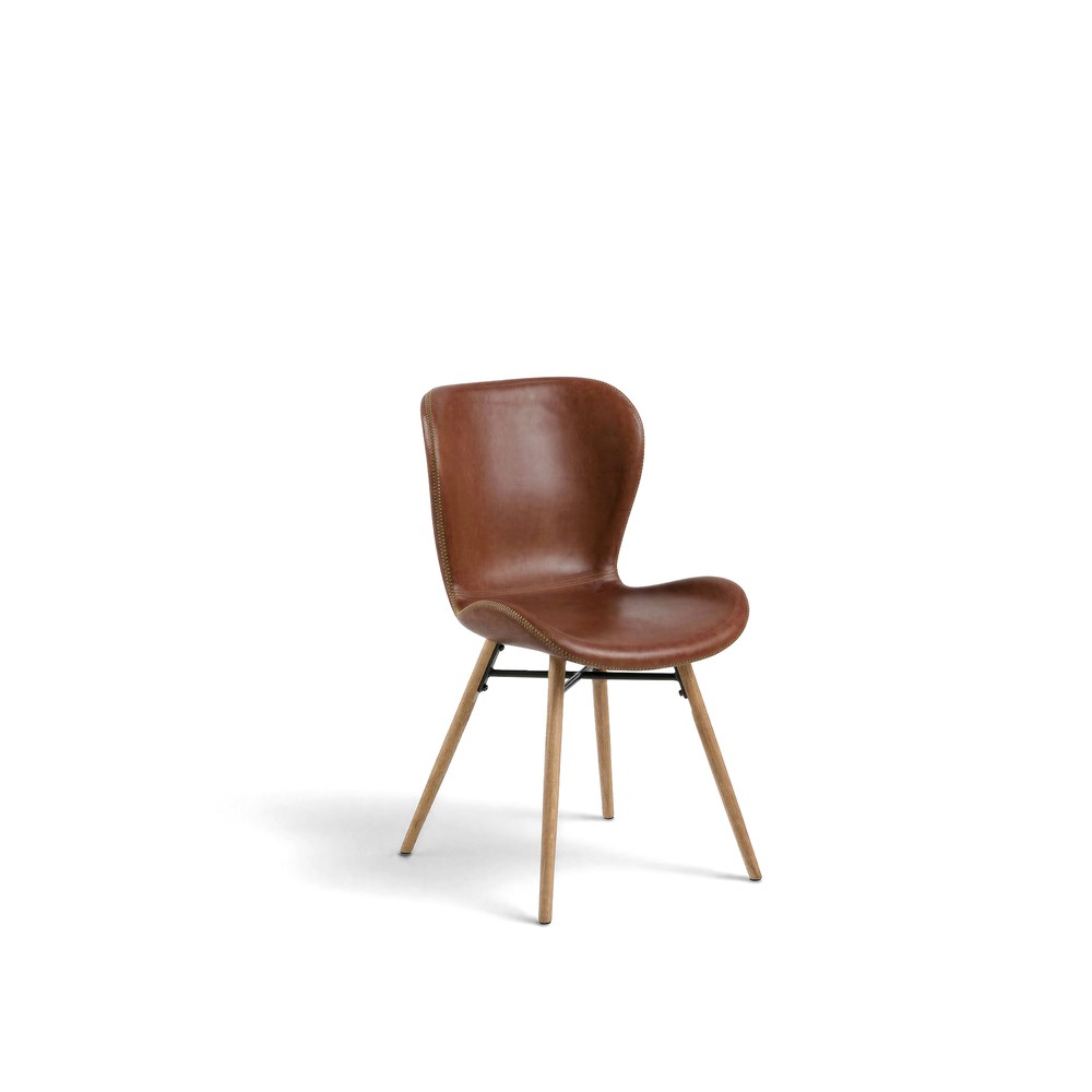 Chaise 'B&ouml;da' - Nature/Marron