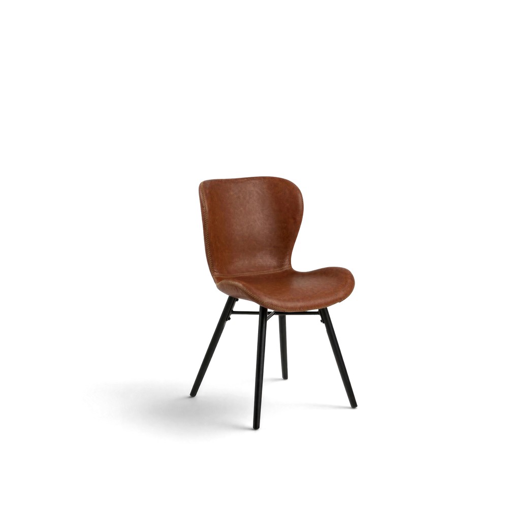 Chaise 'Böda' - Noir/Marron