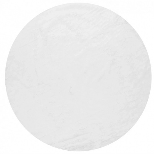 Tapis rond 'Aranga Super Soft' - Blanc