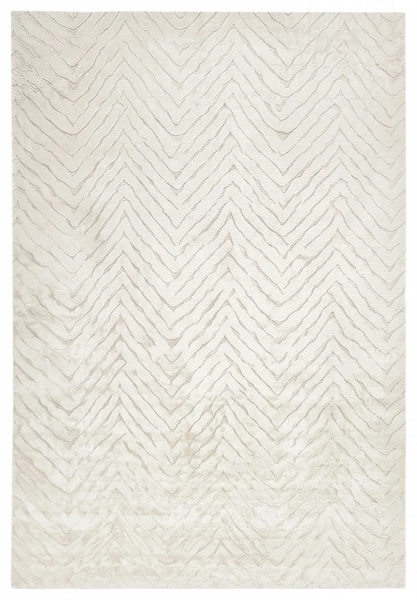 Tapis à poils longs 'Wren' - Blanc