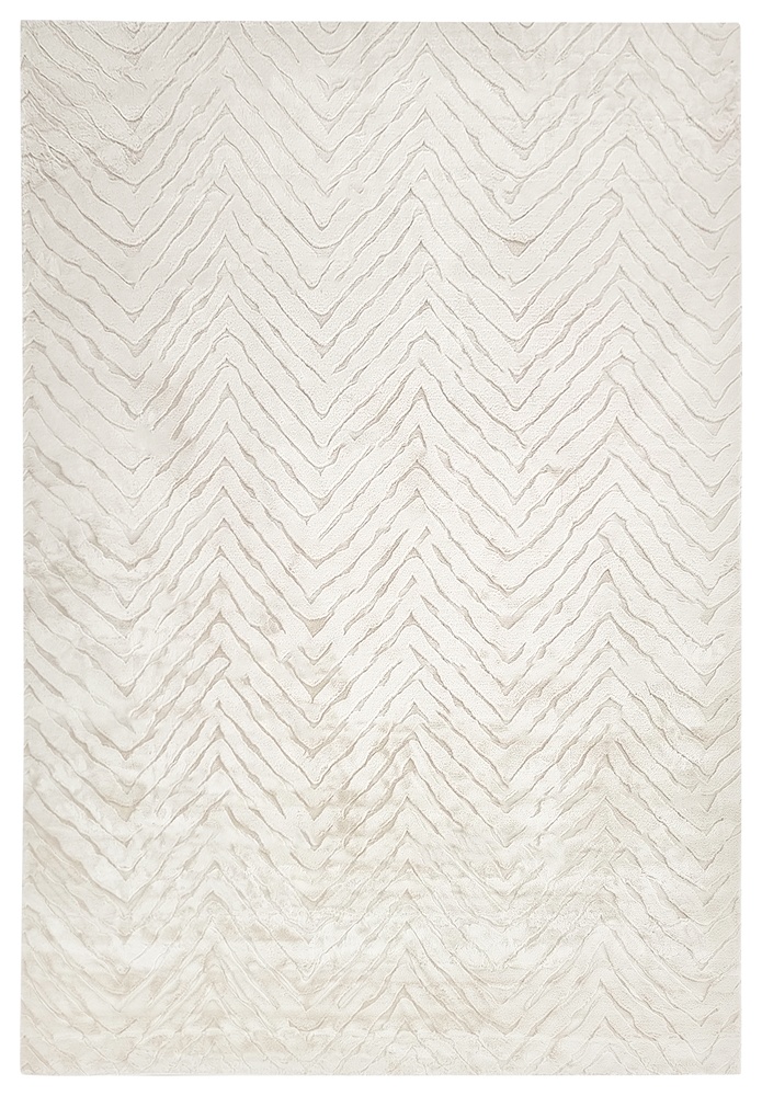 Tapis à poils longs 'Wren' - Blanc