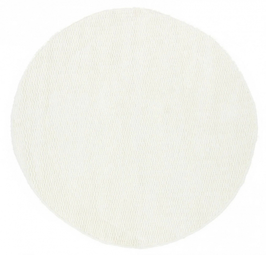Tapis rond 'Cartmel' - Blanc cassé
