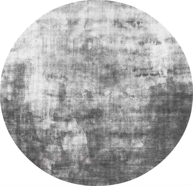 Tapis rond 'Jodhpur' - Gris