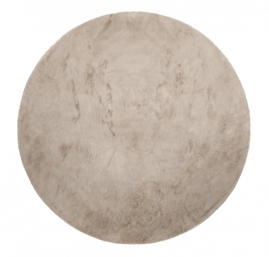 Tapis rond 'Aranga Super Soft Fur' - Brun