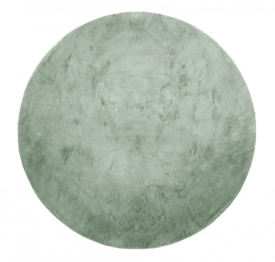 Tapis rond 'Aranga Super Soft Fur' - Vert