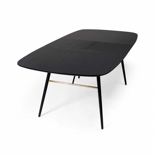 Table à manger avec rallonge 'Dawn' 180-230x105cm - Noir