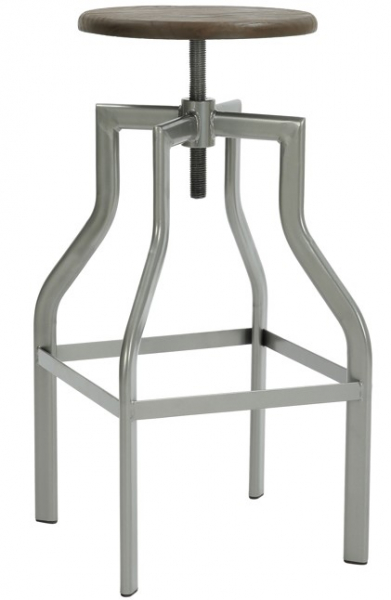 Tabouret 'Forshaga' - Argent/Nature