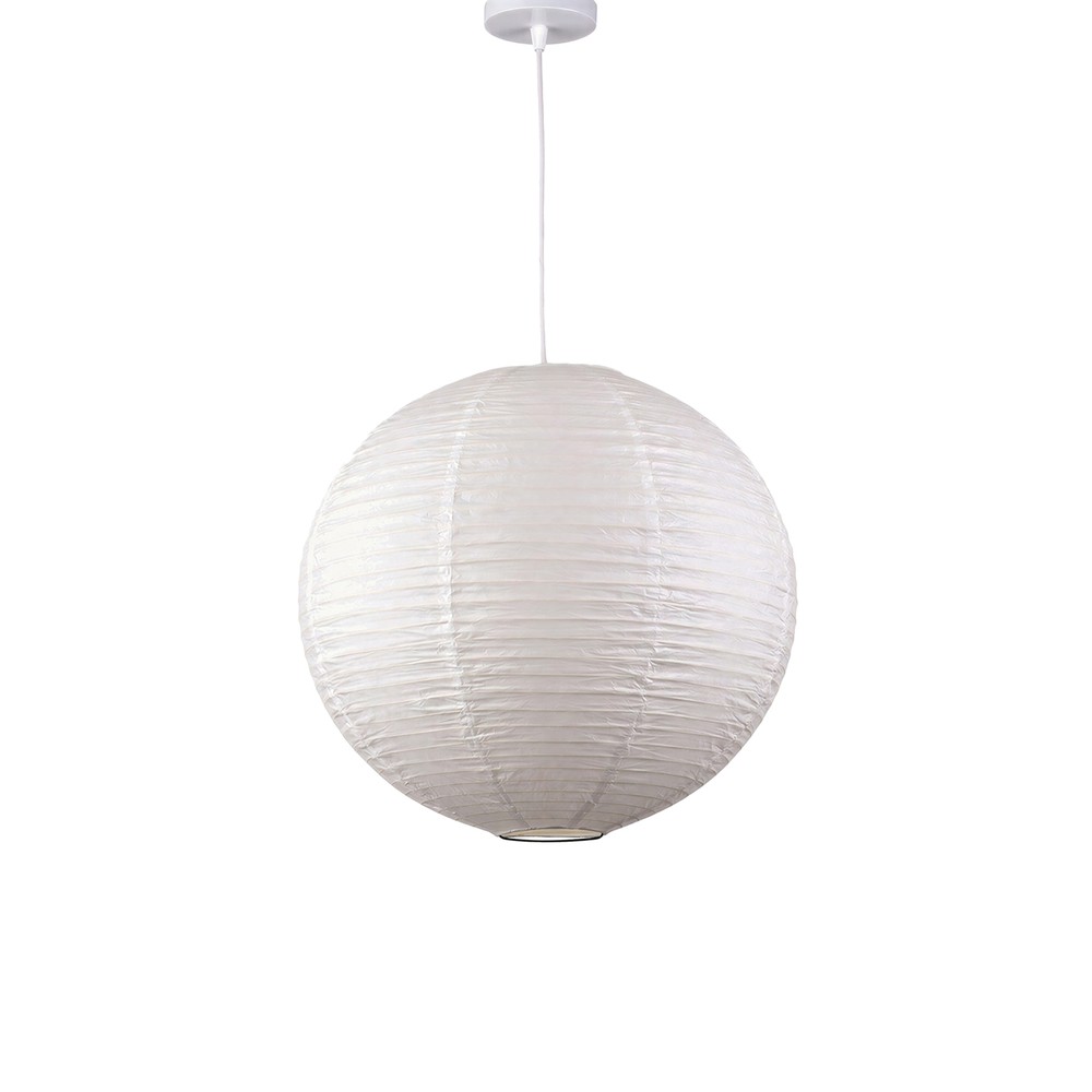 Lampe &agrave; riz 'Lycka' - Blanc 40cm
