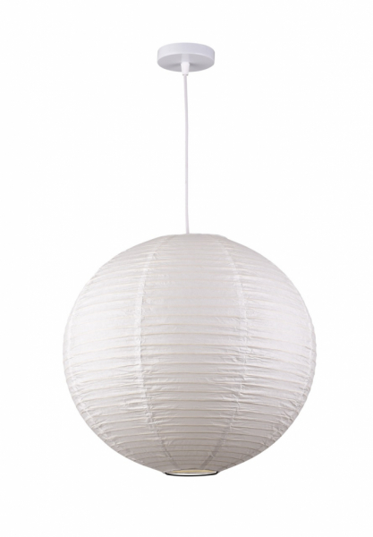 Lampe à riz 'Lycka' - Blanc 50cm