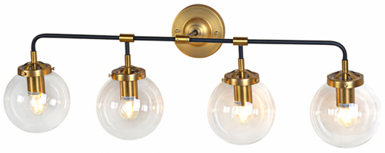 Lampe murale 'Bright' X4 - Laiton