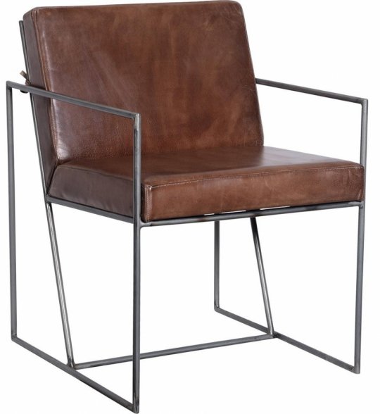 Fauteuil 'Moore' - Marron