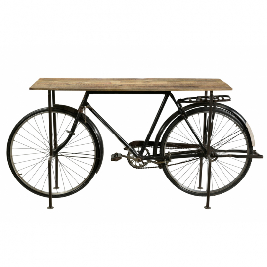 Table d'appoint Vintage bicycle - Bois/Fer