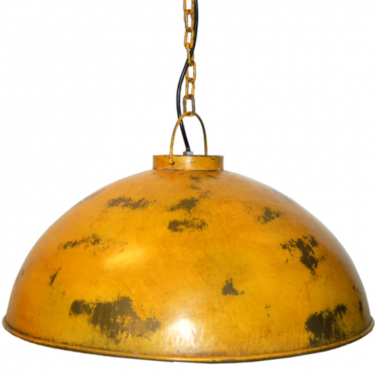 Lampe industrielle 'Thormann' - Jaune/Patine