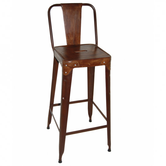 Tabouret 'Cope' - Assise en cuir 2