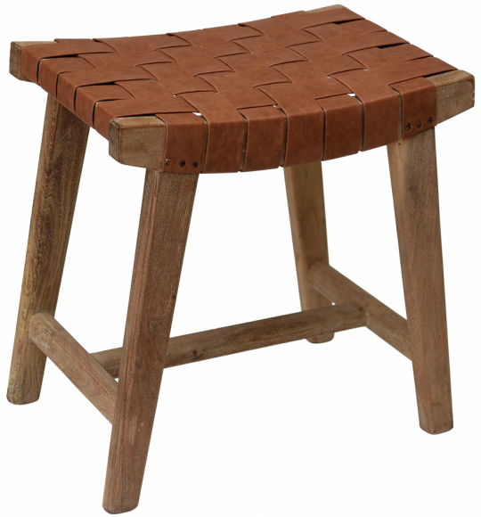 Tabouret 'James' - Brun