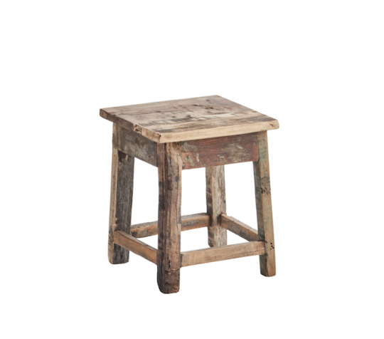 Tabouret 'Recycled' - Nature/bois recyclé