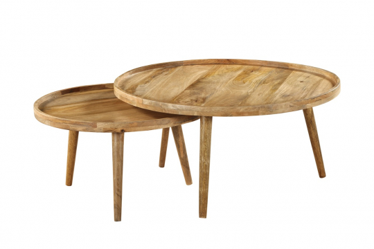 Table basse 'Manarola' 2 pièces - Brun