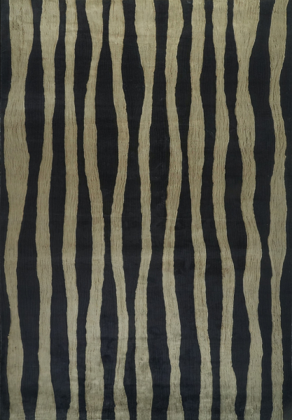 Tapis 'Seronis' - Noir/Beige