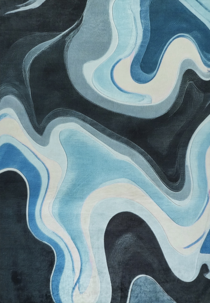 Tapis « Seleren » - Bleu/Multicolore