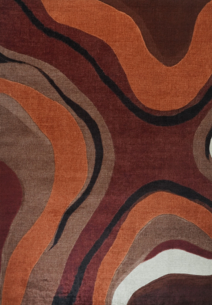 Tapis « Marionae » - Rouge/Multicolore