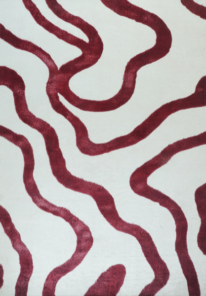 Tapis « Heloria » - Rouge/Blanc