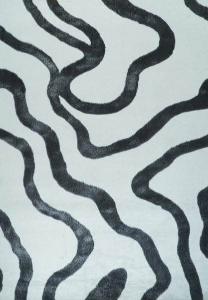 Tapis « Heloria » - Noir et blanc