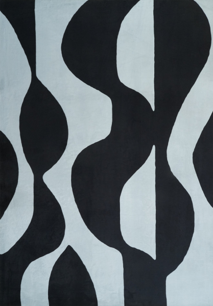 Tapis 'Sorvento' - Noir/Gris