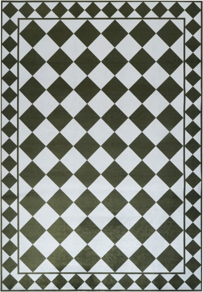 Tapis 'Crestina' - Vert/Blanc