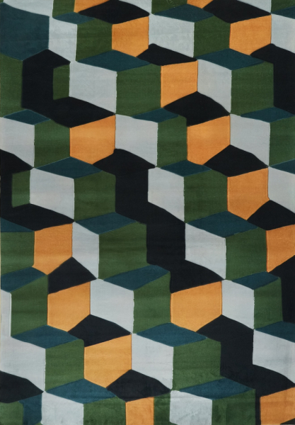 Tapis « Velorin » - Vert/Multicolore