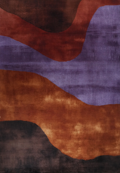 Tapis 'Amavira' - Violet/Rouge