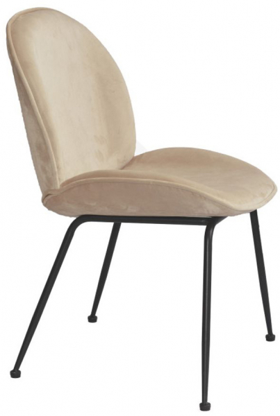 Chaise 'Lux' - Sable/Noir