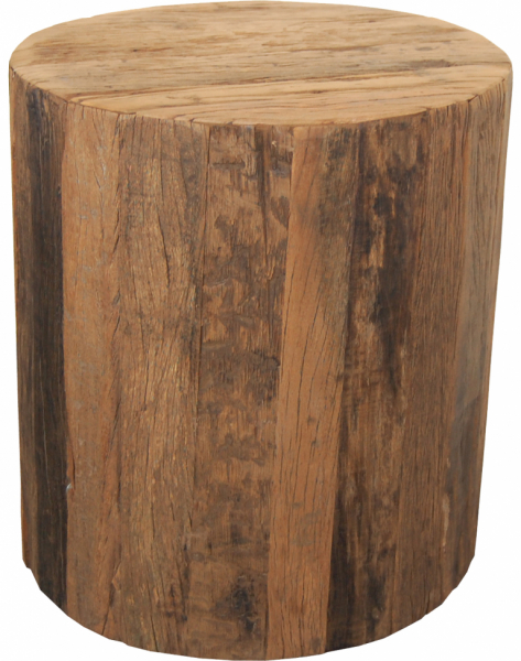 Table d'appoint ronde vintage - Bois
