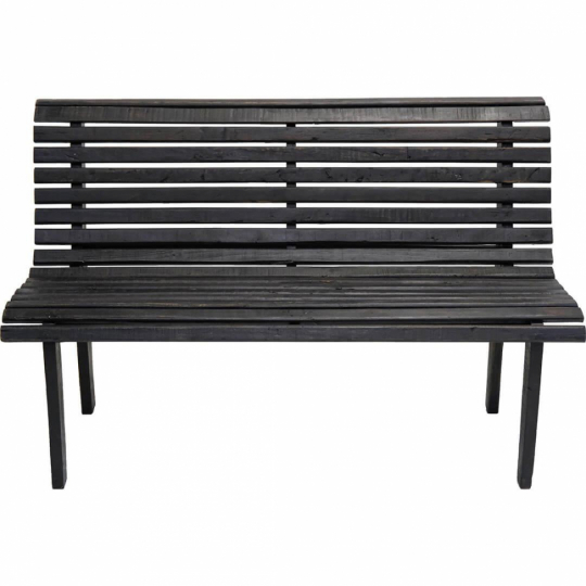 Banc avec lattes Vintage - Noir