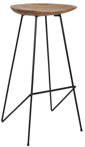 Tabouret 'Teak' 77cm - Nature