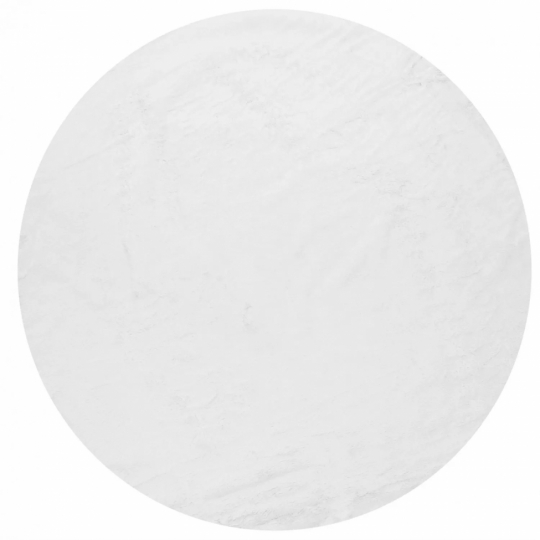 Tapis rond 'Aranga Super Soft' 80cm - Blanc