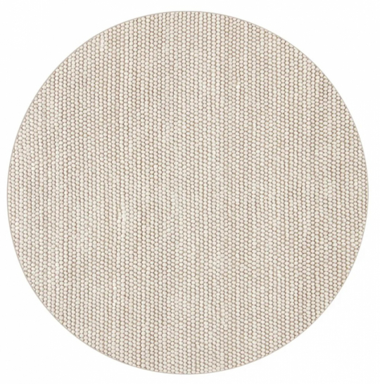 Tapis rond 'Avafors' 160cm - Beige