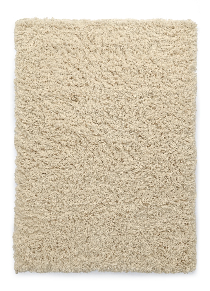 Tapis Rya 'Fassale Laine Tissée à la Main' - Beige