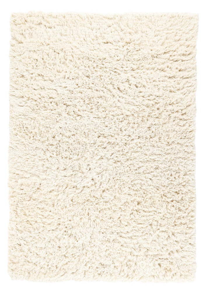 Tapis Rya 'Fassale » en laine tissée à la main' - Blanc