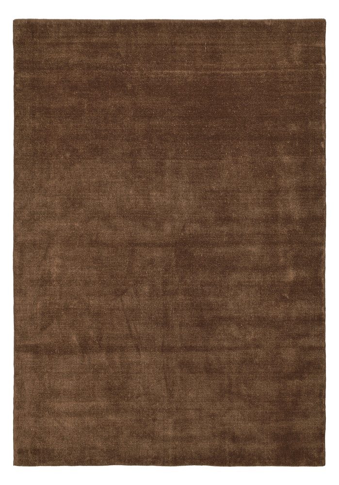Tapis en laine 'Rozen Handloom Wool Premium' - Marron